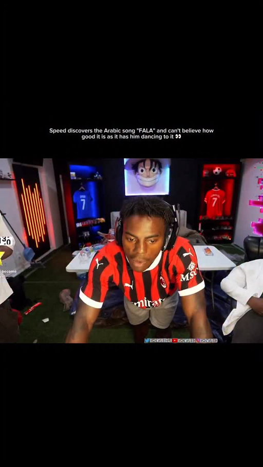 IShowSpeed’s stream took an unexpected musical turn when he discovered the Arabic song “FALA”, and the reaction hit instantly. The moment the beat dropped, Speed froze for a second, then started moving without even realizing it, nodding his head, stepping back, and letting the rhythm take over. Within seconds he was fully dancing, smiling, pointing at the speakers like he couldn’t believe how good it sounded, replaying it over and over just to feel it again. He kept asking chat where this came from, saying the vibe is different, the energy is crazy, and that he wasn’t expecting this at all. What started as a random listen turned into a full dance session, with Speed proving once again that good music doesn’t need translation—it just hits.

#IShowSpeed #MusicReaction #IRLChaos #SpeedNation #ViralMoments