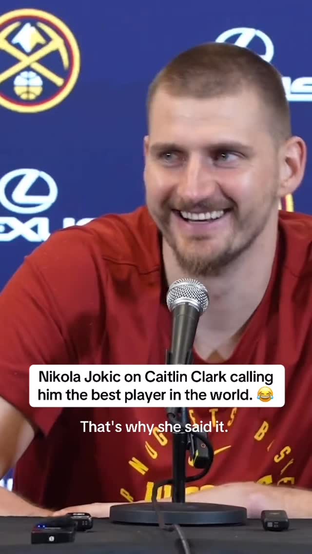 Nikola Jokic had the best response to Caitlin Clark. 😂

(Via: Denver Nuggets)
