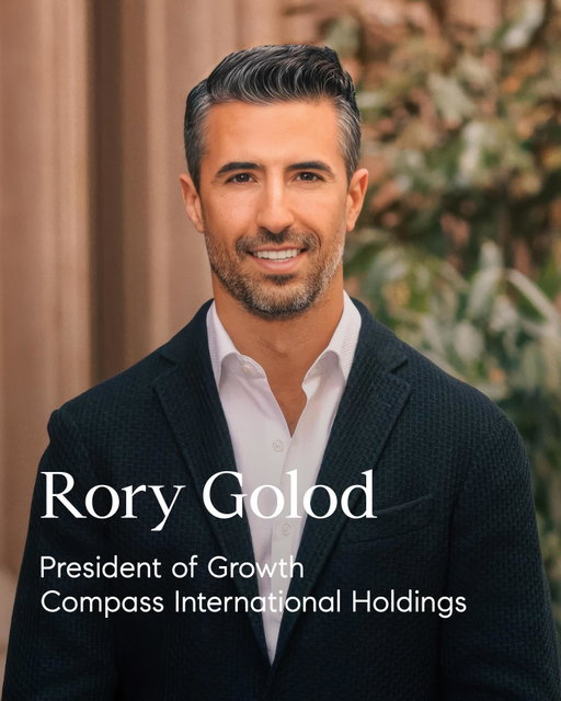 I’m excited to share that Rory Golod has been promoted to President of Growth of Compass International Holdings.

In this role, Rory will focus on helping our 340,000 real estate professionals across our brands grow their businesses and succeed through our technology platform. Over the past decade, Rory has been a trusted leader with a strong track record of supporting agents and helping them realize their entrepreneurial potential. I’m confident his agent-first mindset will continue to drive meaningful impact as we bring our network of real estate professionals together on one unified platform.

I hope you’ll join me in the comments to congratulate Rory on this well-earned promotion and wish him the best of luck in his new role!
