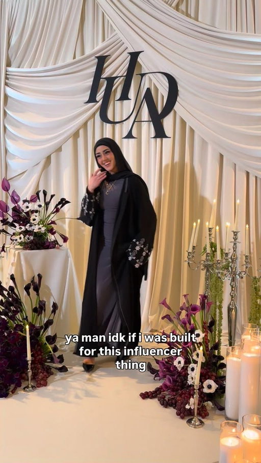 thankfully the candles were NOT real 😭 tb from the @hudabeauty iftar 💗💗