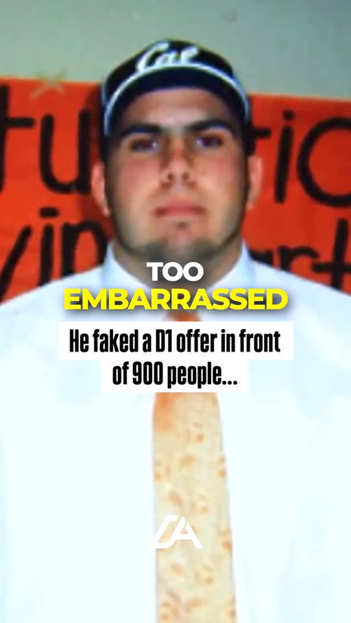 This high school football player faked a Division 1 offer… in front of 900 people.

Kevin Hart had his entire town convinced he was a top recruit. Schools like Oregon and Cal were “interested,” signing day was set, and the gym was packed to watch him commit. He sat at the table, picked up the Cal hat, and told everyone he was officially a Division 1 athlete. Interviews, cheers, cameras… it looked completely real.

But just hours later, everything fell apart. Reporters called the schools… and both said the same thing: they had never even heard of him. No offer, no contact, nothing. The entire recruiting story had been made up for nearly a year. And just like that, what was supposed to be the biggest moment of his life turned into one of the most uncomfortable moments in sports history.

Follow @idailyathlete for more sports stories like this 🏈