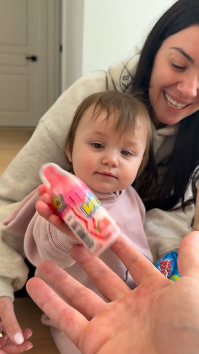 Breezy’s 1st Easter basket complete with all the essentials! Available at Walmart #ringpoppartner @ringpopofficial