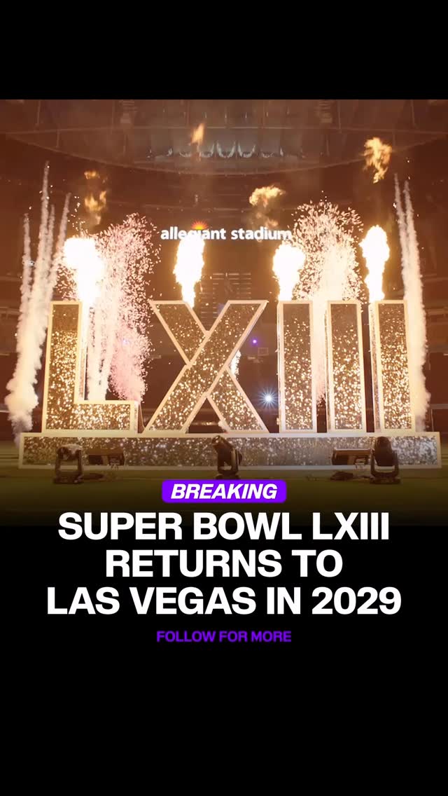 One time wasn’t enough! The Super Bowl returns to Las Vegas in 2029. 🏈🎉

#SuperBowlLXIII #SuperBowl #VegasSports #VegasEntertainment