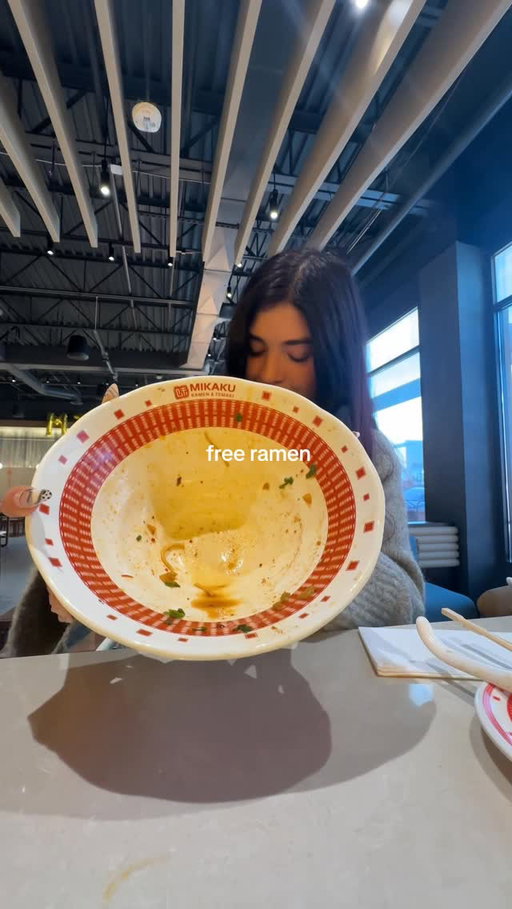 FINISH YOUR BOWL OF RAMEN TO GET A FREE ONE YOUR NEXT VISIT IN DENVER 🍜 

📍 @mikakuramen is a newer ramen shop in town creating unique bowls like one’s with lobster or even a massive beef rib but what also caught my eye is the fact that if you’re lucky you might get a free ramen your next time in! 👀 

Take down the ball and if at the bottom, it reads dinner dinner Ramen winner, you get a free bowl of ramen when you come back 🙌

Obviously, with all of my bad luck with travel recently I didn’t have high hopes for getting lucky lol but I enjoyed the ramen so I’ll go back for more full price 😮‍💨

📍 14302 E Cedar Ave
Unit B
Aurora, CO  80012

#denver #denvercolorado