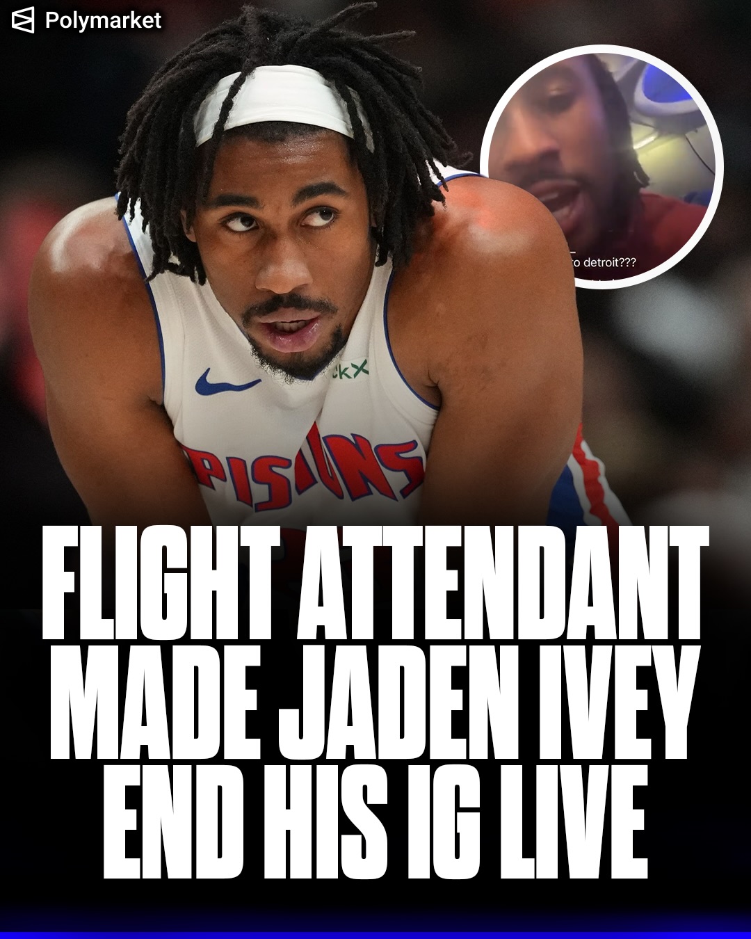 Jaden Ivey was on a plane leaving Chicago when the flight attendant made him end his live stream. 

He has been on IG Live all day covering his current situation 👀

What are your thoughts on this whole situation?