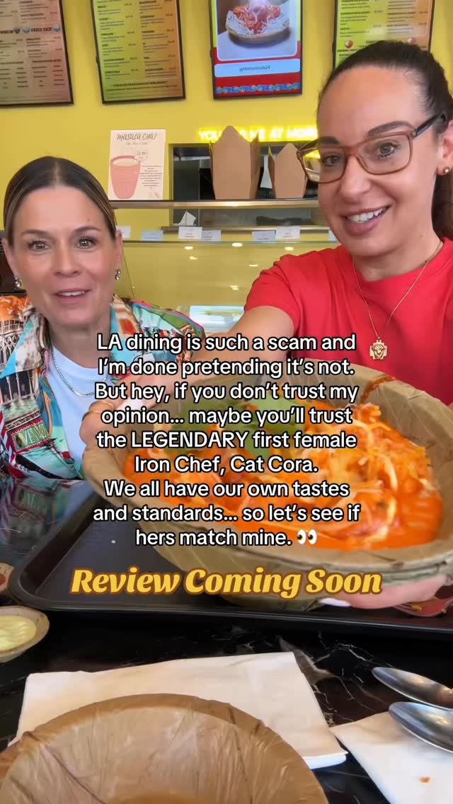 LA dining… scam or slam? 👀
Even Cat Cora has thoughts. Full review coming soon!🍝🤌
@catcora 
#la #lafood #chef #foodreview #honestreview