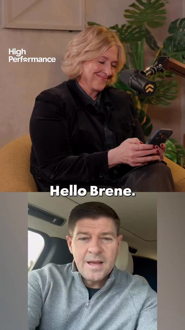 We got Steven Gerrard to send a surprise video message to lifelong Liverpool fan Brené Brown and her reaction was absolutely priceless... 🤣❤️

Our full conversation with the brilliant @brenebrown is available to watch or listen to now, wherever you get your podcasts!

Comment “BB” and we’ll DM you a link! 🔗