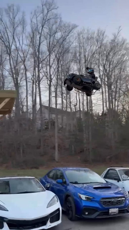 Jumping a Homemade Go-Kart 50ft.