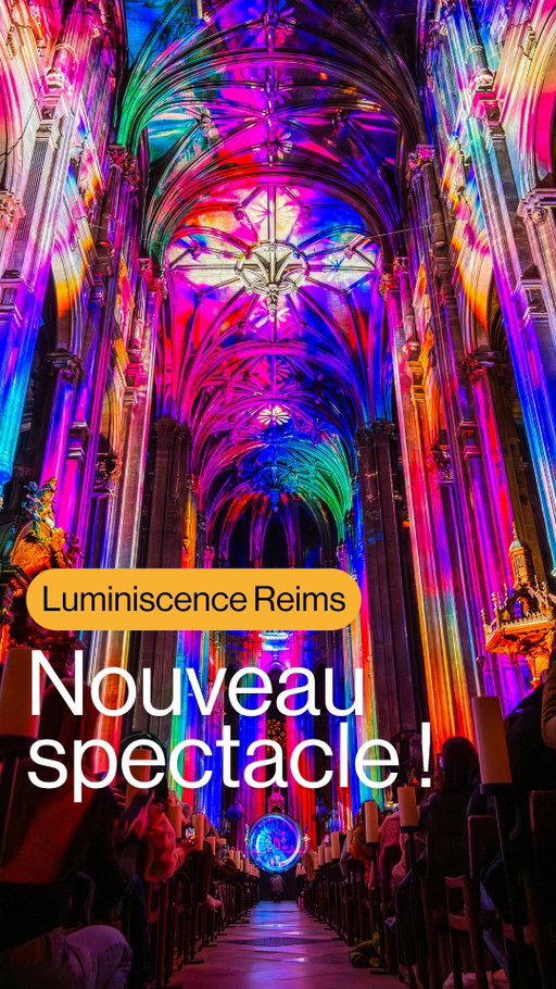 ✨ Luminiscence arrive à Reims !

Une expérience où lumière, musique live et émotion dialoguent avec l’histoire du monument.
Vidéo mapping 3D, création musicale originale, installation lumineuse inédite…
Un moment spectaculaire et poétique à ne pas manquer.

📍 Basilique Saint-Remi, Rue Saint-Julien, 51100 Reims

🎟️ Billets disponibles dès maintenant via LE LIEN EN BIO
