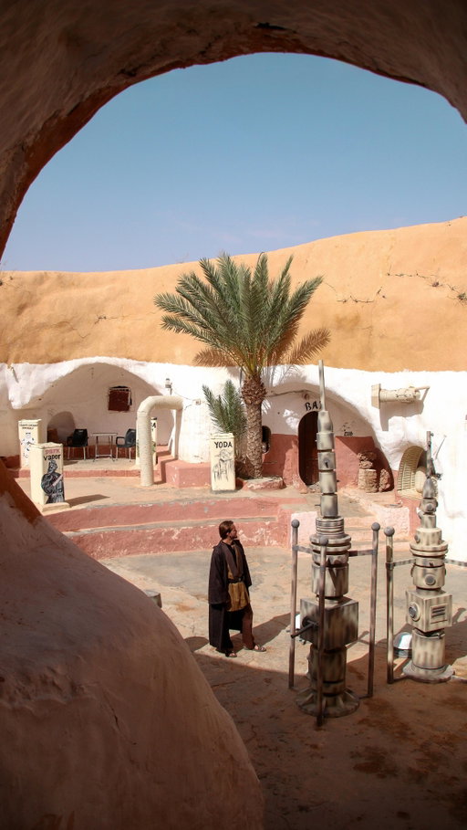 The way he even drove in that Jedi suit ☄️

📌 Make sure you SAVE this for your own trip and send it to the Star Wars loving person in your life, who needs to do this road trip too. 

Harry has been a life long fan of Star Wars and we’ve always talked about doing this road trip in Tunisia, to visit the iconic movie locations. I’m a total Star Wars amateur, but I have to say this trip has been truly unforgettable. 

Of course Harry even bought a full Jedi outfit off Vinted for £20, so he could really fulfill his boyhood dreams 😄

If you’re a Star Wars fan, these are the locations in Tunisia you simply can’t miss👇🏼

💫 Ksar Ouled Soltane 
💫 Hotel Sidi Idriss aka Luke Skywalker’s Home 
💫 Sidi Bouhlel Canyon 
💫 Mos Espa - the real life abandoned Star Wars set 
💫 Mides Canyon 

P.S you’re never too old to live out your childhood dreams hehe…

If you’d like to discover more epic road trips and underrated destinations, then make sure you’re following @thenomadsyouknow 🩵

Are you a Star Wars fan? 
•
•
•
•
#tunisia #starwars #tunisiaroadtrip #bucketlistadventures #travelguide