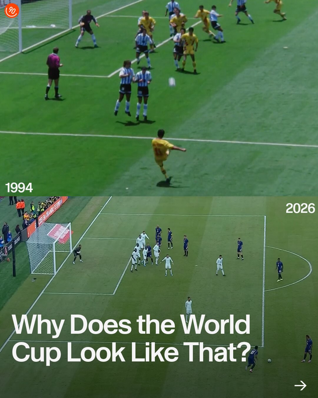The mere mention of Mexico 86, USA 94 and South Africa 2010 evoke passionate visual images that go beyond the who lifted the trophy, they each had a unique look and feel that helped capture the imagination of multiple generations. But advancements in broadcasting capabilities and laborious manuals that dictate the exact brightness of stadia floodlights have made it harder to tell one tournament from the other. But with this summer’s edition set to be the most watched ever it’s time for FIFA to embrace what make’s this edition different.

Despite each of the last 4 tournaments being hosted on different continents, the appearance and presentation of the matches are each wrapped in the same laminated corporate sheen that has become FIFA’s speciality. When you factor in the pre-season friendly allegations that North America must battle with on top of the iron fist of Infantino’s regulations, it’s looks like an uphill battle before a ball has even been kicked.

Football shouldn’t always look the same, it should be varied and unpredictable. There’s no greater stage than World Cup to show what that should look like.