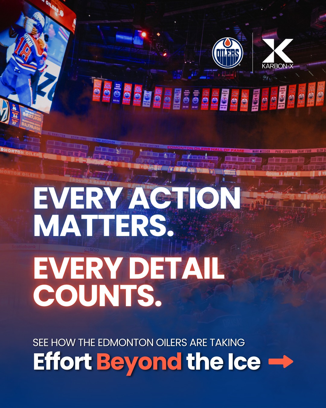 Every season, hockey takes more than what happens on the ice — from team travel to the systems that keep Rogers Place running. 

Together, the @edmontonoilers and Karbon-X are turning those behind-the-scenes details into real impact through verified projects that recover and repurpose cooling systems across North America. 

Just like every goal has to cross the line, every contribution is verified through trusted, internationally recognized standards so Oil Country can be proud of the impact that lasts. 

Learn more and join in (link in bio!) 

#KarbonX #EdmontonOilers #OilCountry #GameDay #HockeyFans #EveryActionMatters #EarthMonth #MakeYourEffortCount