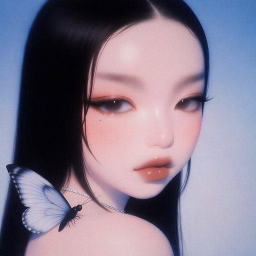 custom portrait for a beautiful girl @jasminesutida 🦋🩶