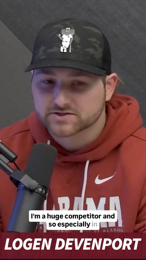 "I like to come up and like to compete. The pitcher's in my way and I want to go through that."
- @alabamabsb OF @logen_devenport

@roger_hoover's Full Interview on Tuesday's Crimson Drive driven by @NASCAR at 2 pm: youtube.com/@UA_CTSN

#rolltide 
#alabamabaseball
