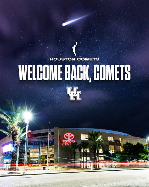The WNBA is headed back to H-Town 🤩

Welcome back, Houston Comets!