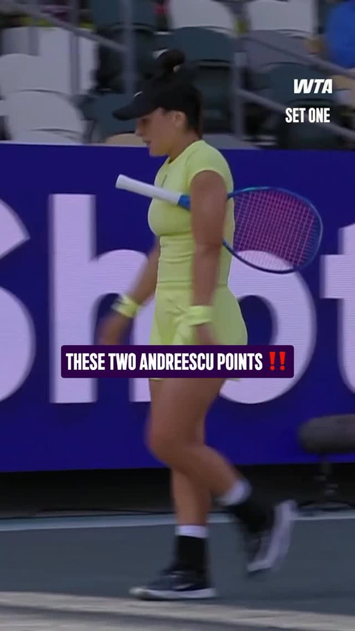 Played her cards right 🃏

@biancaandreescu_ added these to her highlight reel on the way to a 1-6, 6-4, 6-1 win over Galfi!

#CharlestonOpen