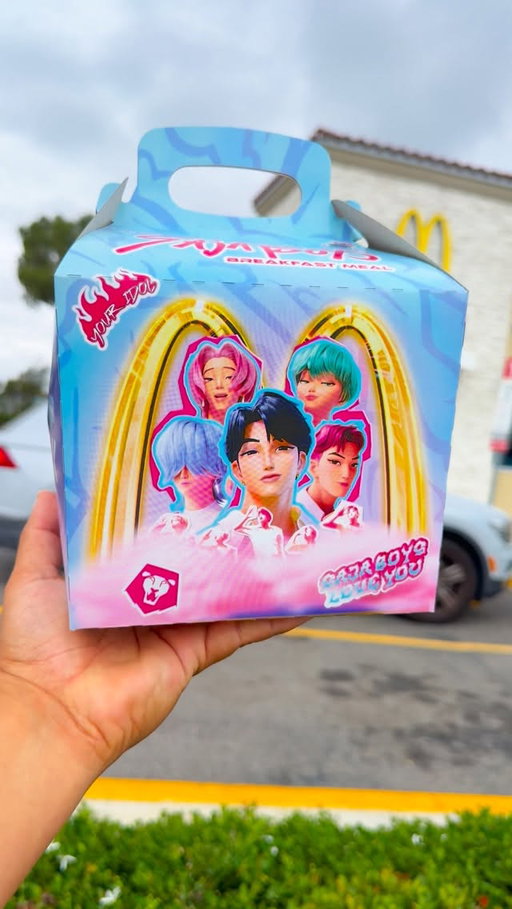 K-Pop Demon Hunters x McDobalds Collab! Saja Boys Breakfast Meal with Spicy Sausage McMuffin! 

Snag An exclusive photocard for either HUNTR/X or the Saja Boys and A Derpy access card.

#kpopdemonhunters #sajaboys #mcdonalds #adventurezwithdavid #happymeals
