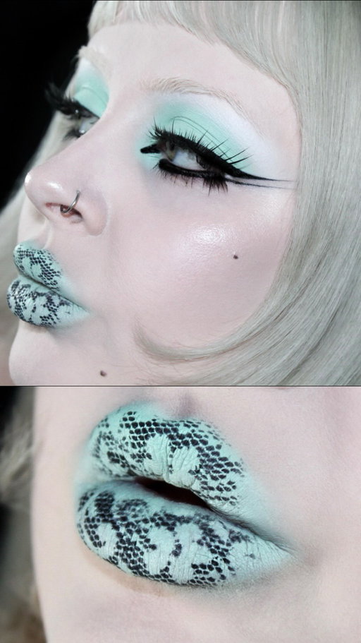Feeling inspired 🧼 #mintmakeup #mememakeup #lipart