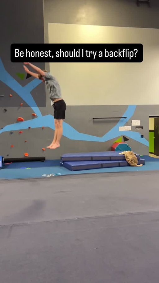 Could I do it? 

#flips #gymnastics #viral #meme #dance