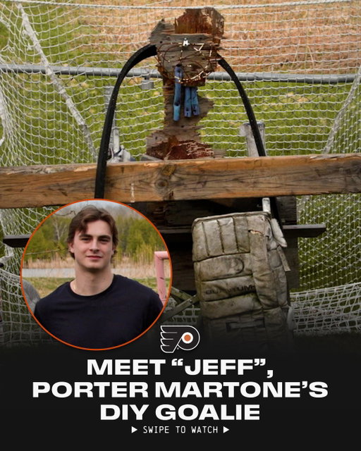 Everyone needs a Jeff in their life 🤣 🥅

The 2025 sixth overall pick will make his NHL debut tonight with the @philadelphiaflyers!