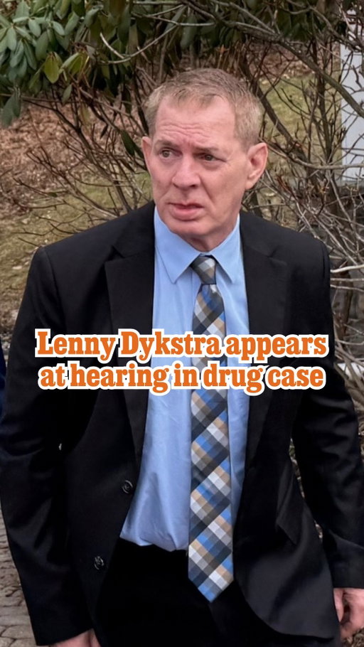 Former Phillies All-Star center fielder Lenny Dykstra waived his preliminary hearing on two misdemeanor drug charges Tuesday before District Judge Randy Schmalzle, meaning the matter will now be addressed in a higher court.

The charges stem from a New Year’s Eve traffic stop in Pike County in northeastern Pennsylvania, when Dykstra was the passenger in a GMC pickup driven by Scranton resident Kevin Zelna. State Trooper Kody Nowicki pulled the GMC over after Zelna failed to stay in his lane, according to testimony by Nowicki and a criminal complaint. Zelna, 37, was charged with several counts, including driving under the influence.

When Dykstra told law enforcement that he wanted to retrieve his ID and credit card, “troopers observed, in plain view, a glass smoking device and a jar/container containing suspected narcotics.” Nowicki later testified that the narcotics tested positive for crack cocaine.

Get more details at the link in @phillyinqsports’ bio.

📝 and 🎥 by Christian Red / For The Inquirer
✂️ by Astrid Rodrigues / Staff