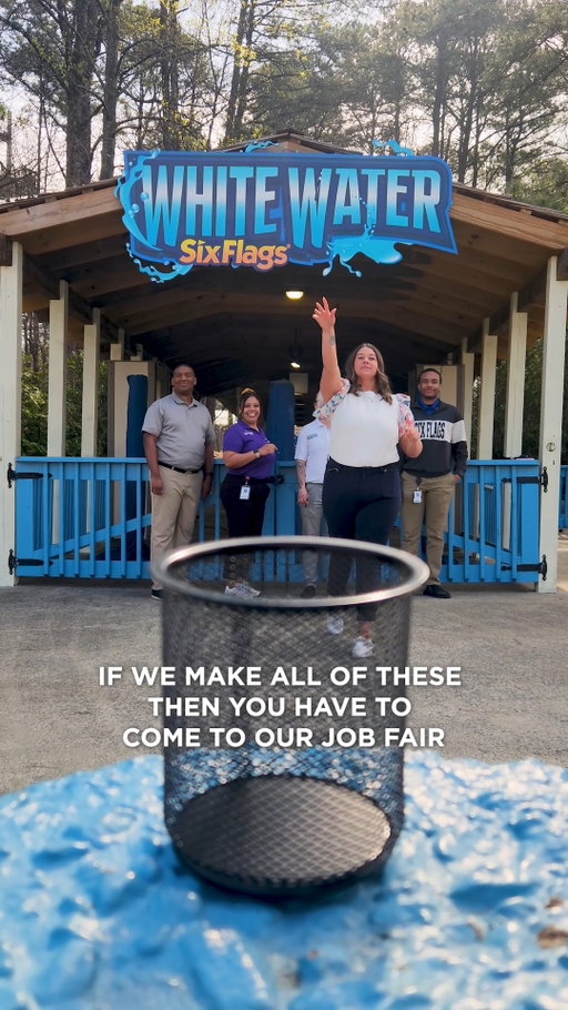 Six Flags White Water is now hiring over 800 team members for the 2026 season! Don't miss your chance to be part of the action. Join us at the #SixFlagsWhiteWater Hiring Center for our MEGA Hiring Event on Saturday, April 4 from 10:00am - 3:00pm.

Walk-ins are welcome, but to speed up the hiring process, we recommend applying online ahead of time.

Here is what lies ahead for you this 2026 season:
✅ Paid lifeguard training and certification
✅ Free admission to any Six Flags park, plus free tickets for your family & friends
✅ Free access to Atlanta area attractions and other regional theme parks
✅ Promotion opportunities
✅ Scholarship opportunities
✅ Exclusive employee parties, events, giveaways, discounts, and more