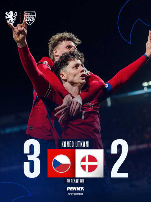 Po penaltách postupujeme na mistrovství světa! 🤩🇨🇿