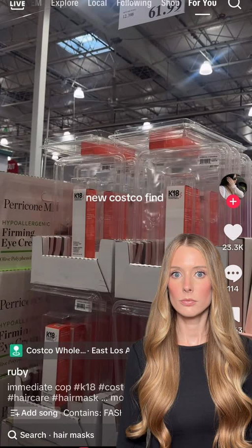 When I first saw this video about K18 at Costco & K18’s comment on that video, I knew I had to dig into this further. I’ve been asked whether or not high end products like K18 are real if they’re found at Costco or Sam’s Club before, so I reached out to K18 for comment. They told me that “Costco, Sam’s Club, TJ Maxx, etc. are not authorized to sell K18” & because of that, K18 “cannot guarantee the efficacy of any products purchased through non authorized retailers as we cannot guarantee the product is authentic and has not been tampered with.” 

It turns out this is called diversion, and it’s really common in the haircare industry. So I tried to figure out as much as I can about it (like the difference between diverted product and counterfeit product), and shared what I found in a YouTube video. At the time, I wasn’t able to find any K18 in my local Costco or on Costco’s website, so I couldn’t include that POV in my video. But since posting it, I found it on Costco’s website! 

I wanted to buy it to see if I could tell any difference in the packaging, smell, texture, etc. compared to K18 I already have, and after “swatching” both like this… I really can’t. I still need to play around with them in the shower so my thoughts might change after that, but as of now, it seems like the real deal to me. There are still some potential risks in buying diverted product & I cover this in depth in my YouTube video (in addition to how unauthorized retailers get these products in the first place)- it’s way too much info to include in a short video here. But I wanted to share this update for those of you that like to buy products like this when they pop up in stores like Costco! Ultimately you have to make the best decision for you, and my hope is to provide you with as much information as possible to make that decision!

Original video is from 01kive on Tik Tok!

#costco #costcofinds #costcoshopping #k18