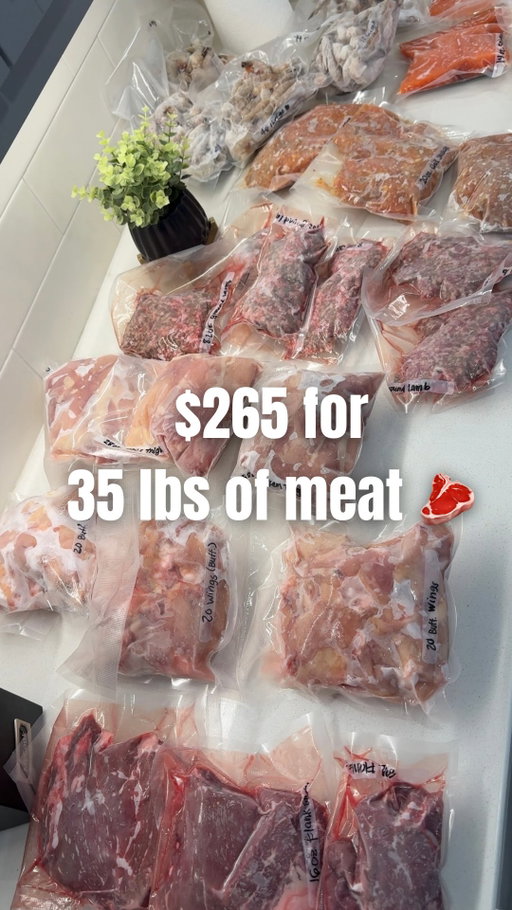 $265 for 35 lbs of protein = 3 month freezer stock 💪🏾

Food prices are up, but @costco and @dklbfarmersmkt has the best deals on quality protein. Salmon + chicken for MONTHS.

This is how I meal prep on a budget while hitting my protein goals 🎯

Where do you shop for protein?

Comment “VACUUM” and I’ll send over the link to the vacuum sealer 😊

#mealprep #groceryhaul #intentionalliving #girlmath #softlife