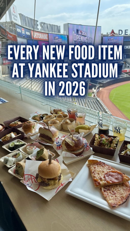 This is every single NEW food item at Yankee Stadium in 2026! ⚾️🌭

#mlb #baseball #yankees #ballparkfood #stadiumfood 

(At The Ballpark Food Review, At The Stadium Food Review)
