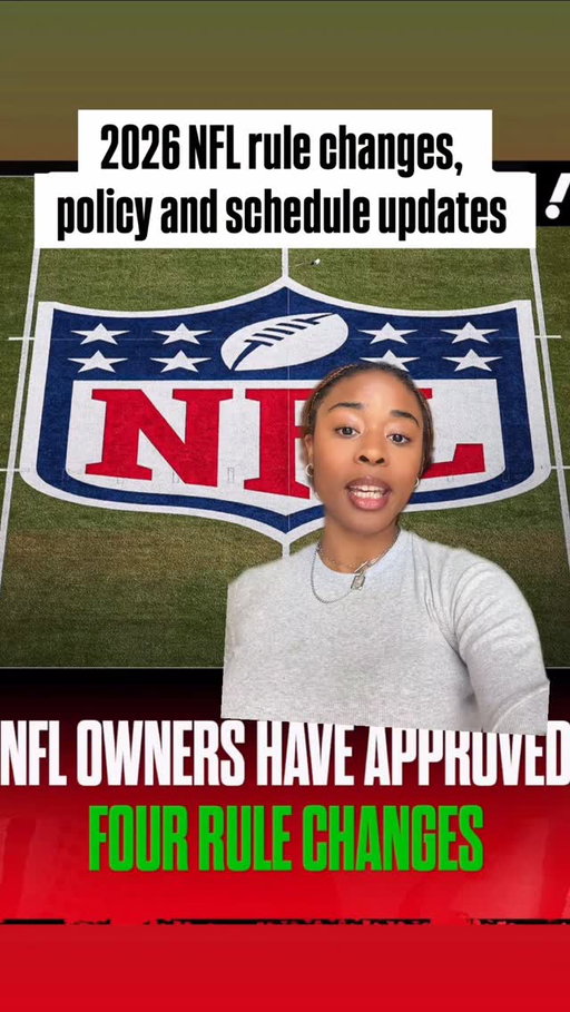 Some 2026 NFL rule changes, policy and schedule updates after the owner meetings 📝

 #symonewiththesports #nfl #nflnews #nflupdates #nflfootball