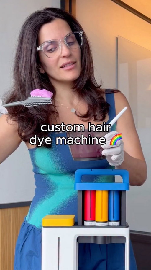 hair dye machine. Should I color my hair pink? Comment PINK for the link 🔗