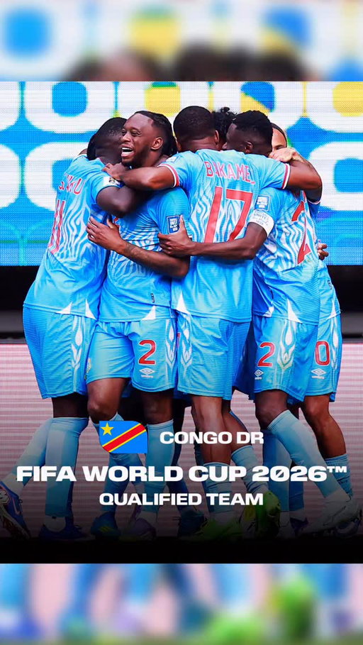 Félicitations à la République démocratique du Congo 🇨🇩 pour sa qualification à la Coupe du Monde de la FIFA 2026 au Canada 🇨🇦, au Mexique 🇲🇽 et aux États-Unis 🇺🇸 ! 👏

Après être passés si près ces dernières années, votre admirable persévérance a été récompensée, et les Léopards sont désormais prêts à briller à nouveau sur la plus grande scène du football. 🌎⚽

Célébrez cet exploit incroyable et nous avons hâte de voir vos couleurs et votre passion lors de la @fifaworldcup la plus spectaculaire de l’histoire cet été. 🤝

Congratulations 🇨🇩 Congo DR on qualifying for the FIFA World Cup 2026 in 🇨🇦 Canada, 🇲🇽 Mexico, and the 🇺🇸 United States! 👏

After coming so close in recent years, your admirable perseverance has been rewarded, and the Leopards are ready to shine once again on football’s greatest stage. 🌎⚽

Celebrate this fantastic achievement and we look forward to seeing your colours and passion at the most spectacular @fifaworldcup in history this summer. 🤝

#FootballUnitesTheWorld ⚽🌎❤️