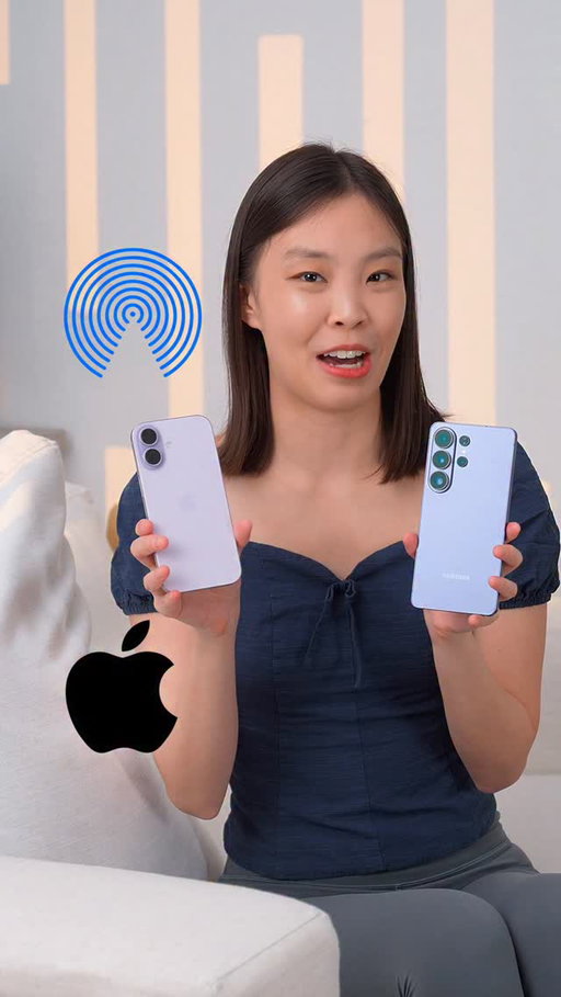 Samsung phones can AirDrop with iPhones now. But is Apple holding back the speed? 
Follow for more tech!