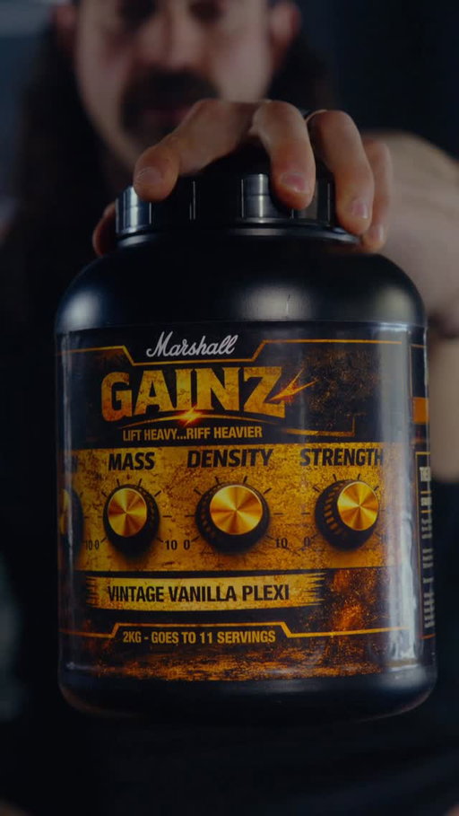 Lift heavy. Riff heavier. ⚡️💪

Introducing… Marshall GAINZ.

Head to marshall.com to unlock your inner tone titan today!