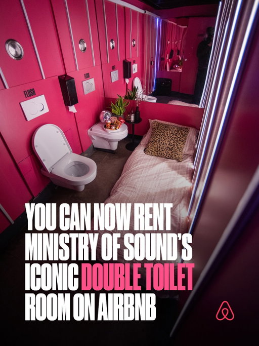 The room everyone talks about.
Now you can stay in it.

For the first time ever, our iconic double toilet room is available to book.

An intimate, one-of-one stay inside the space that’s seen it all.

Bookings now open via Airbnb.