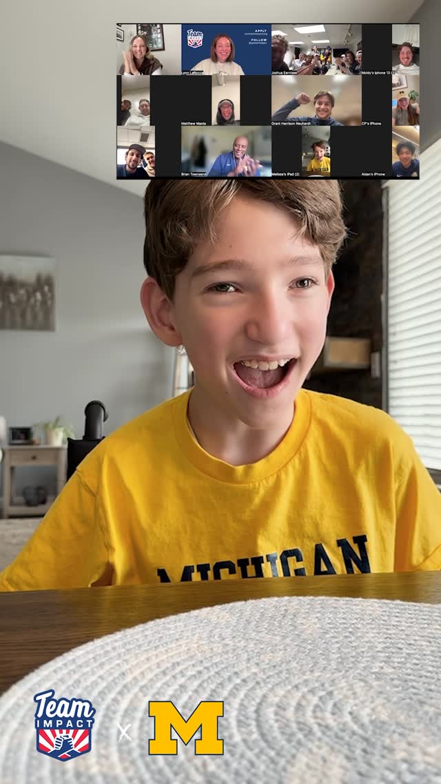 Conner is going to the 𝐅𝐑𝐎𝐙𝐄𝐍 𝐅𝐎𝐔𝐑 🏒❄️

His @umichhockey team and Team IMPACT case manager surprised him with the news that Team IMPACT will be sending him to Las Vegas! Conner will get to keep cheering on his Michigan teammates as they compete for an NCAA Championship! 

You can help send more kids on championship experiences like this one by donating at the link in our bio.

#allinalltogether #NCAAHockey #Mfrozenfour