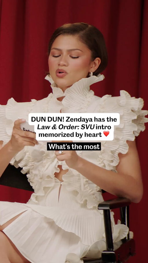 Once a fan, always a fan! Zendaya flexes her 'monologue' muscle, reciting the iconic 'Law & Order: SVU' intro by heart ❤️ Now if only we can make a crossover happen one day. #LieVsLie