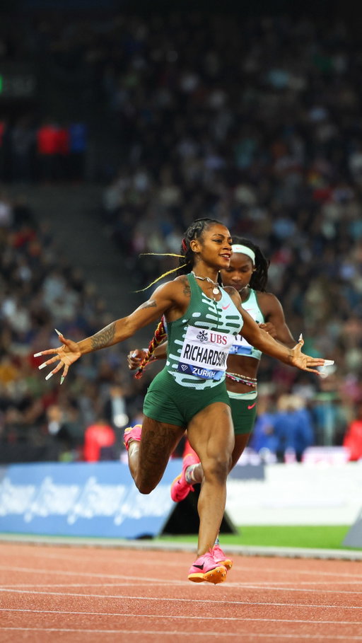 Richardson knows how to embrace the pressure 😮‍💨

#DiamondLeague 💎 #ZurichDL🇨🇭