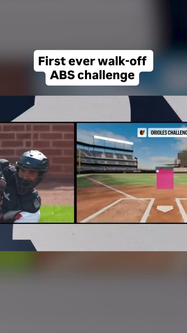 First time in MLB history that a game ends with a successful ABS challenge