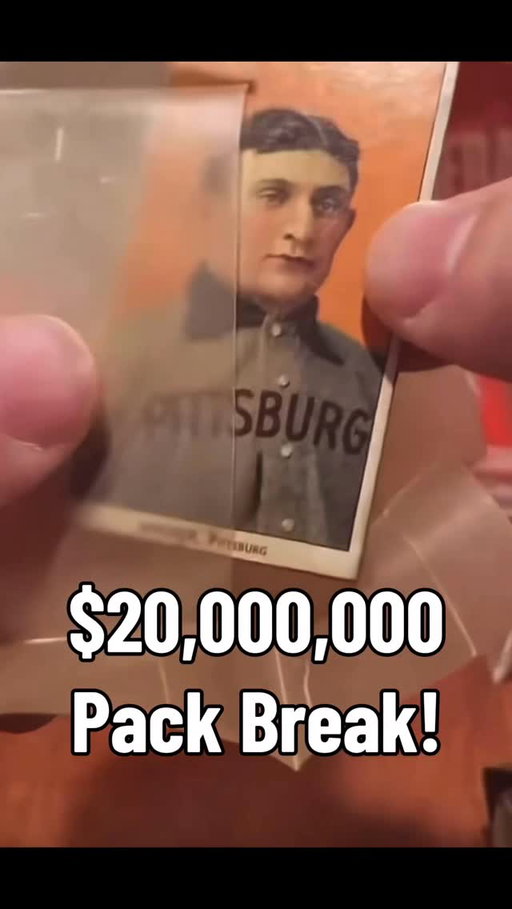 Did this man just open a T206 Honus Wagner live?! If so it’s a $20,000,000 card in this condition. 

Real or April Fools?

#baseball #tradingcards #baseballcards #packbreak #aprilfools