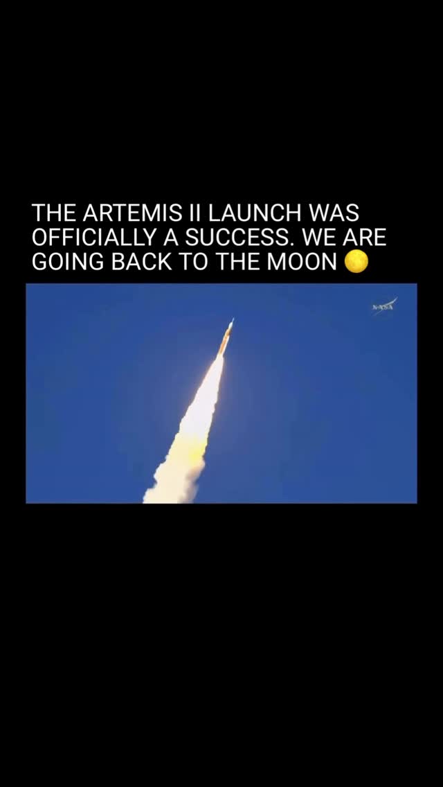 HISTORY HAS BEEN MADE 🚀🌕

Artemis II has officially launched, sending humans back toward the Moon for the first time since 1972.

A new era of exploration is underway—and humanity is heading back to deep space. 🌙

#Viral #Space #NASA #Moon
