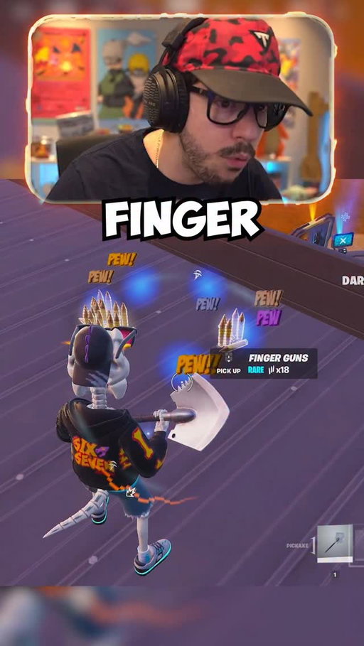 Finger Guns are OP! #fortnite #typicalgamer