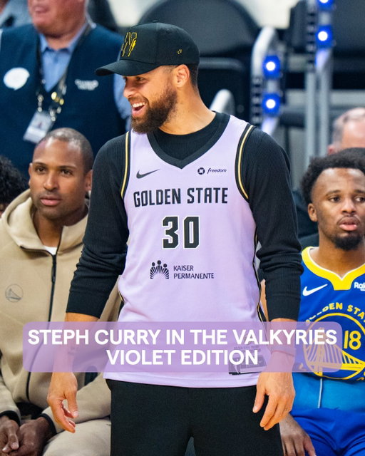 @stephencurry30 steppin’ out in Valkyries Violet this evening ⚔️💜