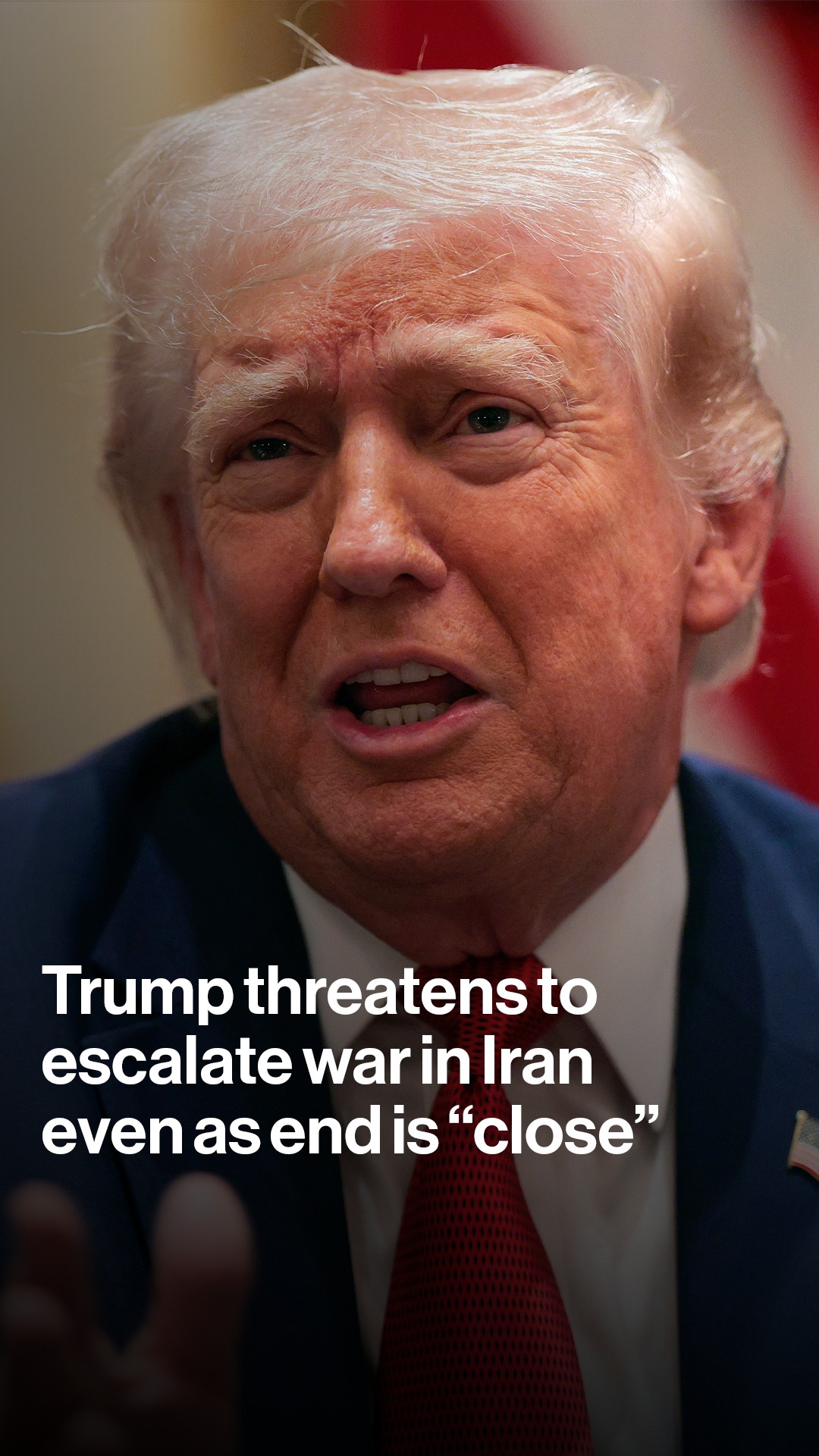 President Donald Trump says the war in Iran is “very close” to completion, even as the US plans to continue attacks within the next two to three weeks.

Tap the link in bio to read more.