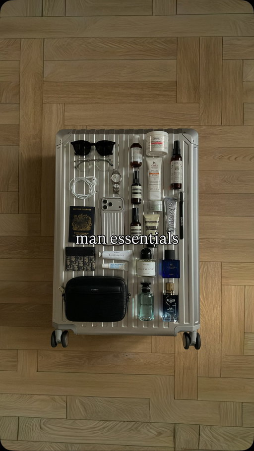 Packing the essentials 🧳
#manessentials #styleinspo #essentials #lifestyle #menlifestyle