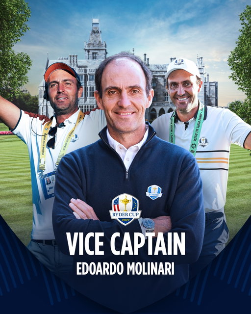 Chasing three ☘️

Edoardo Molinari returns for a third successive term as Vice Captain.