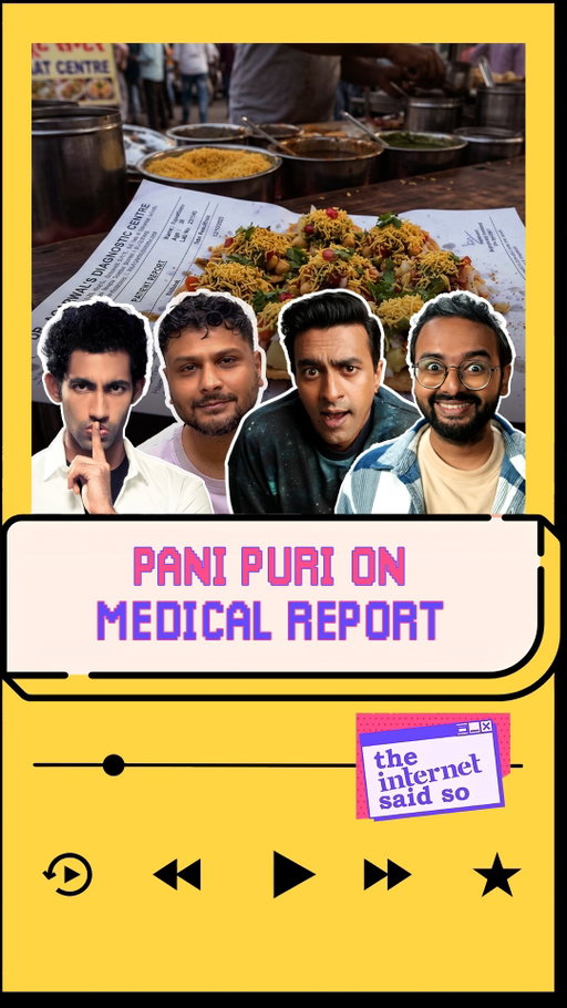 Pani Puri On Medical Report 

Watch full video on YouTube

Buy your ticket to our live shows 

All links in bio

To participate in TISS Maa Kasam shows send your stories to: tissmaakasam@gmail.com

{VarunThakur, Aadar Malik, KautukSrivastav, TISS, Podcast, TheInternetSaidSo, Comedy}