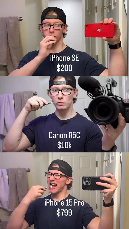 difference in quality 📸

*you’re equipment will not get you any new followers or make sure a viral vid. Only the thing between your ears has that capability*

Follow for more :)
