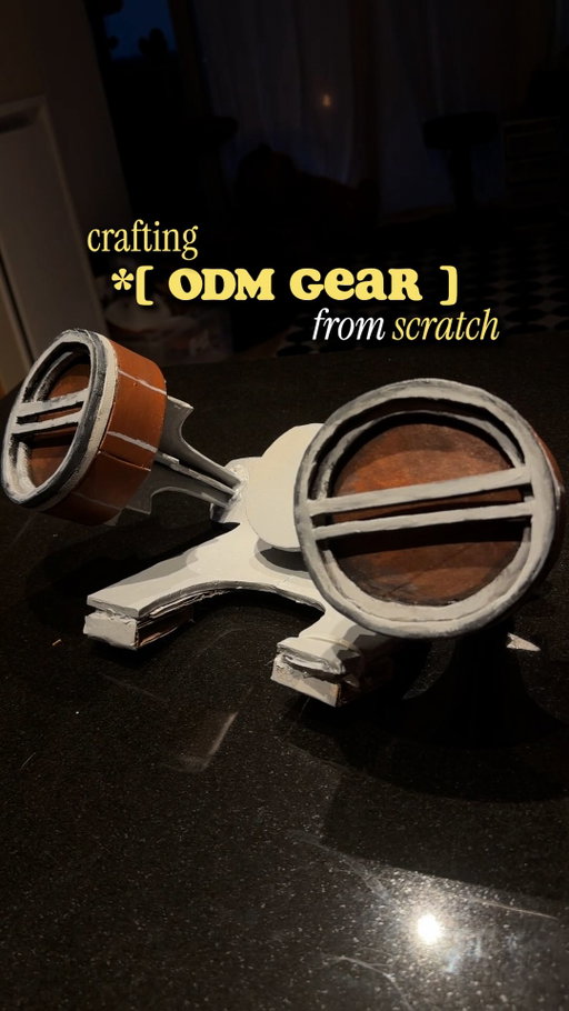 ATTACK ON TITAN ODM GEAR TUTORIAL (CARDBOARD BOX EDITION) ‼️ AKA: how to make odm gear from attack on titan with things you already have at home ^—^ 

i was not expecting to find crafting materials at @timhortons 😭😭

do you see yourself crafting the ODM gear?? (question of the day) because…

i’m lowkey a hoarder but cardboard was not something i had lying around, thankfully the cardboard i sourced was extremelyyyy thick and perfect for this project :3 initially i was going to buy some cardboard but it was surprisingly overpriced for material i was going to cut up 😭 but cardboard is a perfect base for a lot of projects, i’m super excited to get try it out for my other projects ehehehe

—— 📝
this tutorial is heavily inspired by @/ MUZTY (TT) creation of their ODM gear!! i just put my own tutorial together to track my progress and share how i put the gear together based on my experience and measurements :3 

ps: all foam parts can be replaced with cardboard but it will require extra steps to ensure its smooth for painting

pps: this video is a part of a series because i dont want to skip over any steps that may be helpful to those building this prop! thank u for ur patience ❤️ feedback is always appreciated:) 

—— 👩🏻‍💻⚔️🪡
#mikasaackerman #mikasacosplay #cosplaytutorial #attackontitancosplay #shingekinokyojincosplay 

—— ⚔️🖤
attack on titan, caracakez, attack on titan cosplay, odm gear foam tutorial, attack on titan cosplay tutorial, mikasa ackerman, mikasa ackerman cosplay, mikasa ackerman tutorial, AOT tutorial, AOT ODM gear tutorial, shingeki no kyojin, shingeki no kyojin cosplay, eren yaeger, omni directional mobility gear, beginner cosplay tutorial, beginner cosplay crafting, cosplay crafting, cosplay crafter, cosplay prop crafting, AOT cosplay odm
